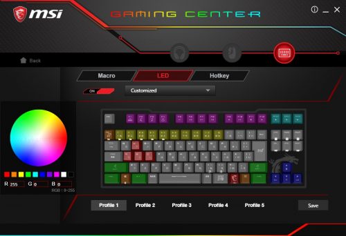 MSI Gaming Center