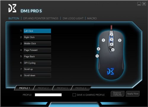 DM1 PRO S Software